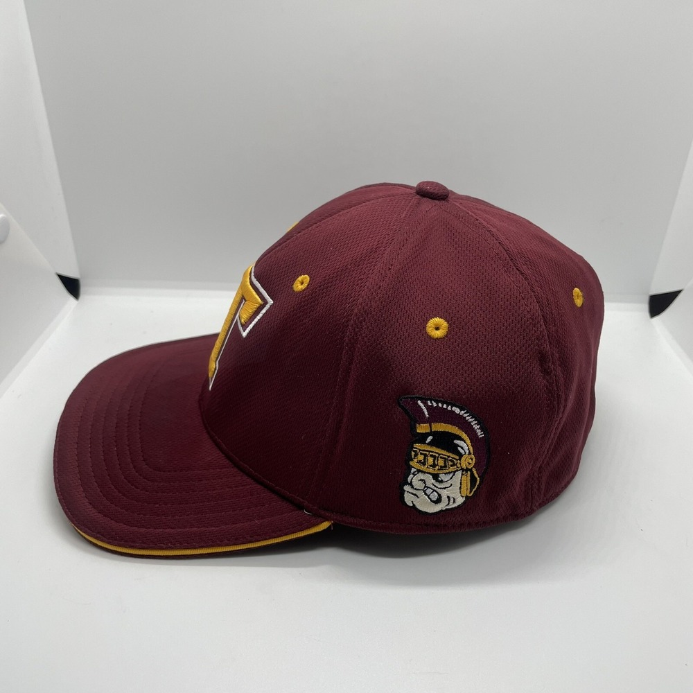 Spartans Maroon "T"TURPIN Baseball Cap Embroidered Yellow Hat Sports CONNECTION - Picture 2 of 5